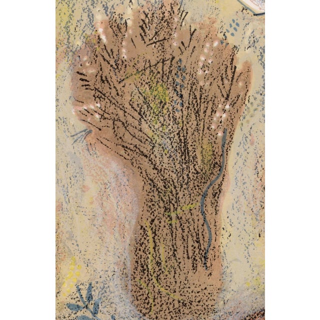 Marc Chagall, Booz se réveille et voit Ruth à ses pieds, Nude, 1960, Original Lithograph For Sale - Image 4 of 8