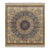 Rug & Kilim’s Modern Classics Square Rug in Polychrome Floral Medallion “Liliom” For Sale