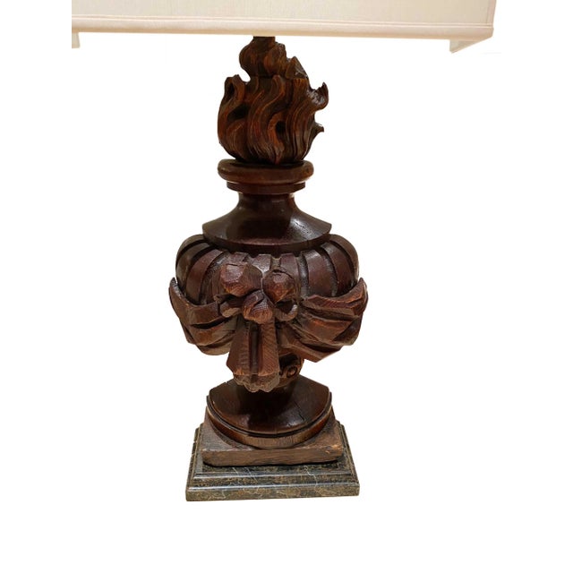 French 18th Century Architectural Fragments Made Into Lamps - a Pair For Sale - Image 3 of 7