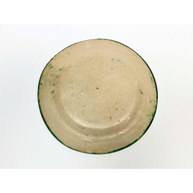 Vietri Plates in Green with Fish and Caravels from Avallone Ceramics Factory, 1930s, Set of 4 For Sale - Image 12 of 15