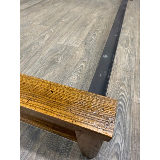 Vintage Full Size Mid Century Modern Walnut and Woven Cane Bed For Sale - Image 4 of 13