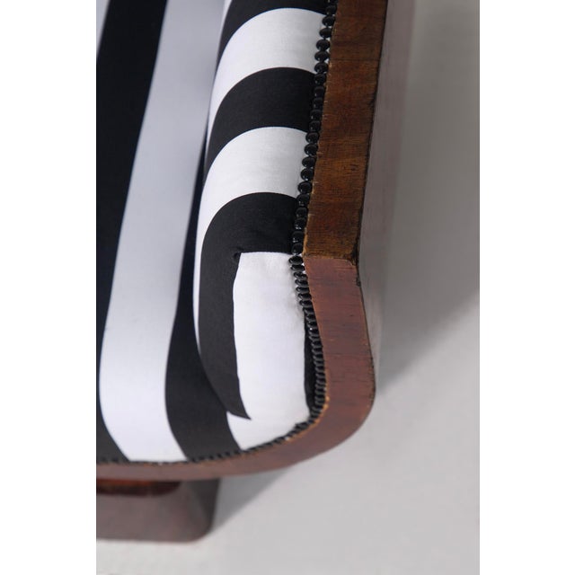 Art Deco Italian Settee in the style of Gio Ponti, 1930s For Sale - Image 10 of 18