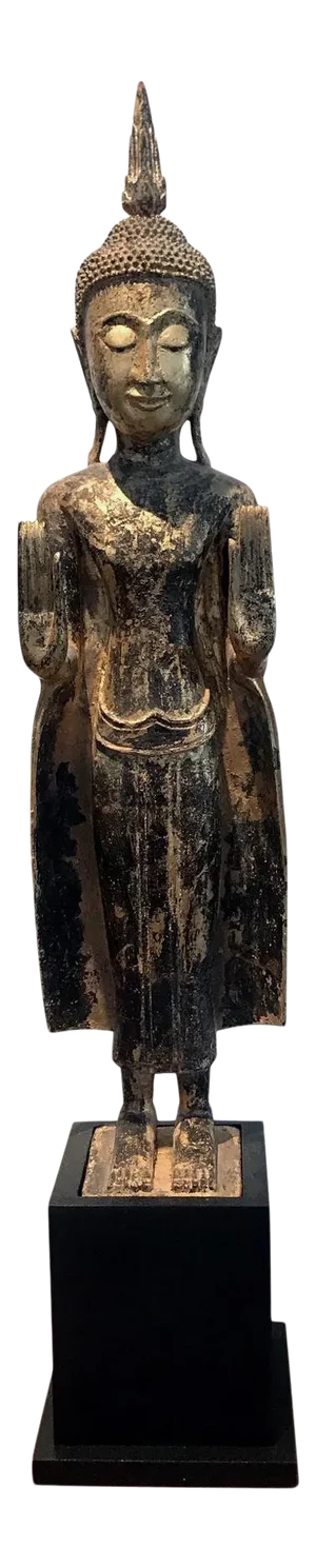 Antique Giltwood Buddha Statue