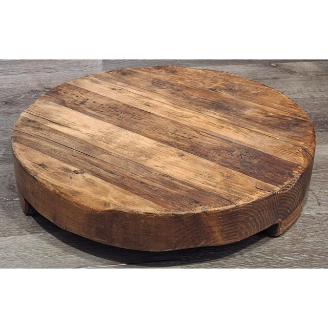 19th Century European Rustic Timber Large Trivet / Charcuterie Board hand made in Hungary by Europe2you. Great patina....