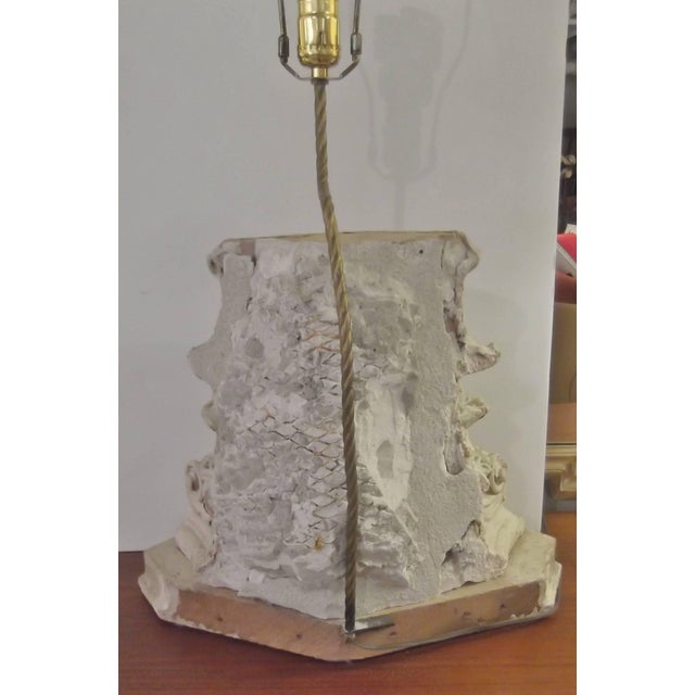 Neoclassical Mid 19th Century Table Lamp Made from a NYC Building Architectural Support Capitol For Sale - Image 3 of 6