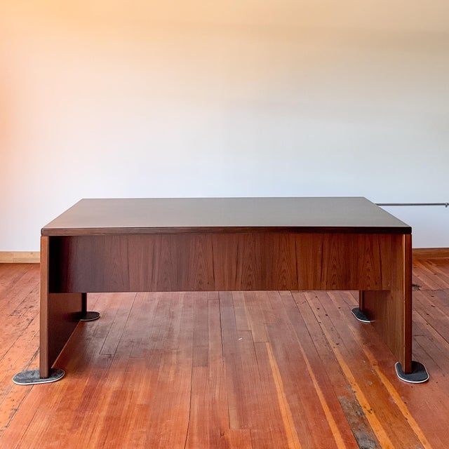 Mid 20th Century Mid 20th Century Rosewood Executive Desk Attributed to Omann Jun Møbelfabrik For Sale - Image 5 of 13