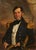 British School, 19th-century oil on canvas half length portrait of a Naval officer, seated on the deck of a ship and...