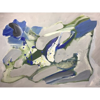 "The Wind" Contemporary Original Abstract Expressionist Acrylic Painting by CL Auker For Sale