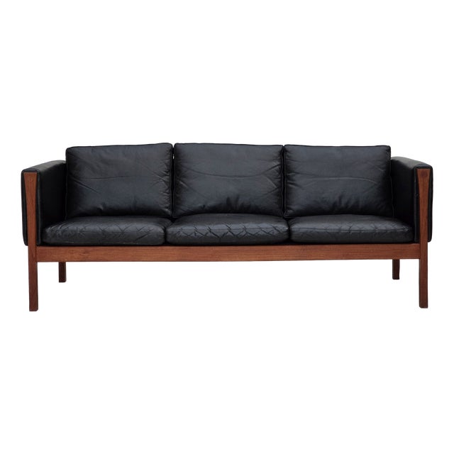 Vintage Danish Sofa by H.J.Wegner for Carl Hansen & Søn, 1960s For Sale