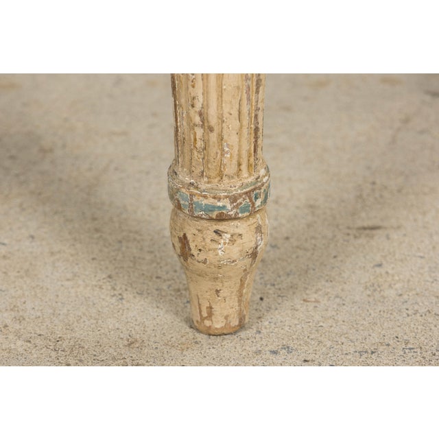 Antique French Louis XVI Style Lyre Back Painted Dining Chairs - Set of 6 For Sale - Image 14 of 18