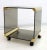 Pair of ''George'' tables Pierangelo Gallotti for the manufacturer Gallotti & Radice. Steel and gold tinted glass,...
