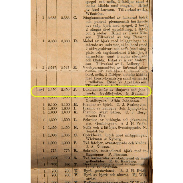 Rosewood Cabinet by Gösta Thorell for Georg Nyman, Sweden, 1929 For Sale - Image 14 of 16