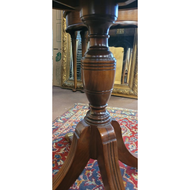 1940s Mahogany Drum Center Table For Sale - Image 12 of 16
