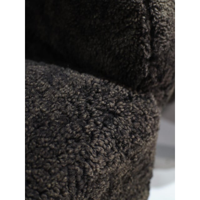 Mid-Century Modern Danish Chairs in Sheepskin Leather, 1940s For Sale - Image 3 of 14