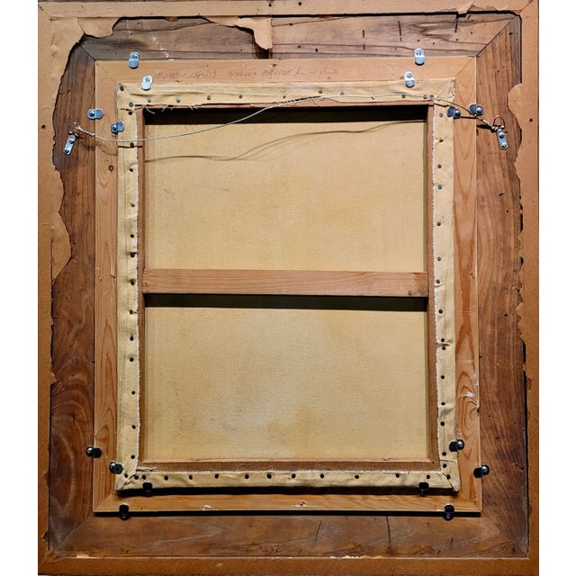 White Oliver Foss - 1960s Abstract Parisian Scene -Oil Painting For Sale - Image 8 of 9