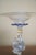 Vintage Venetian Murano-Style Dolphin Stem Glass Compote With Cobalt Rim For Sale In New York - Image 6 of 9