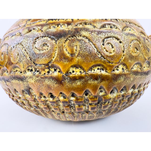 1960s Vallauris Sculptural Ceramic Bowl With Handles For Sale - Image 16 of 16