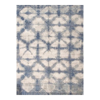 Pasargad Home Shibori Silver Area Rug- 8' 0" X 10' 0" For Sale