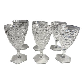 Mid 20th Century Fostoria Water Goblets - 6 pcs For Sale