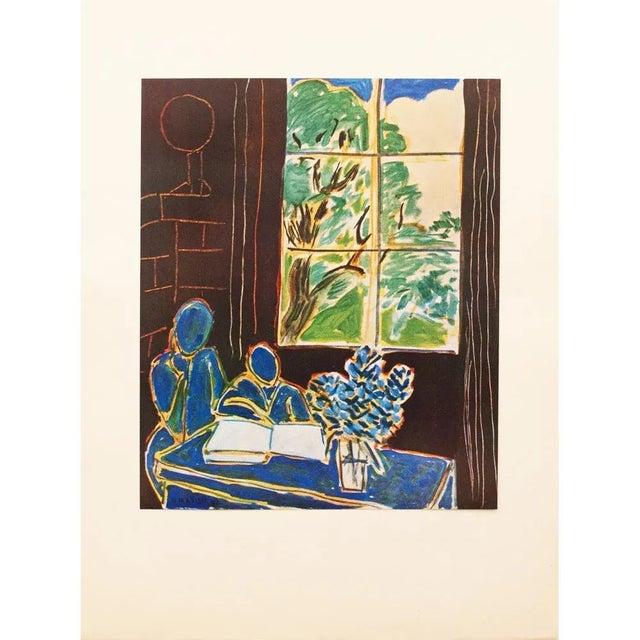 An excellent First Edition period offset lithograph, print, after painting "Interior" by Henri Matisse (1869-1954). Comes...