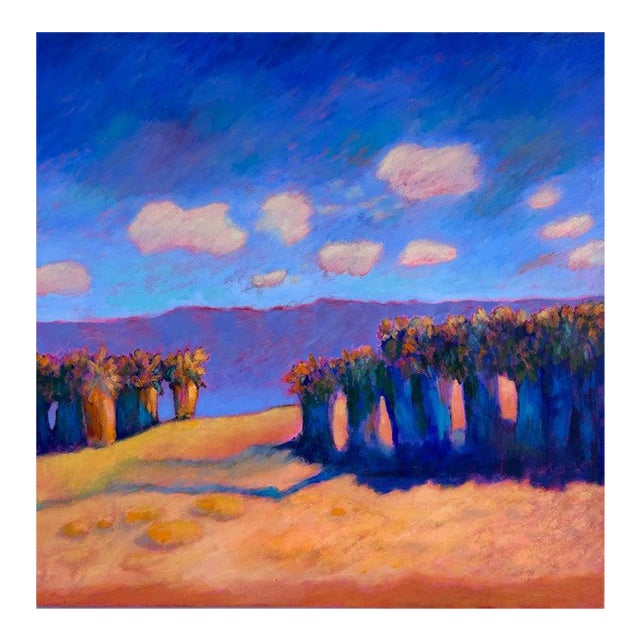 Late 20th Century Barbara Sowle Santa Barbara, Ca Landscape Painting on Canvas For Sale