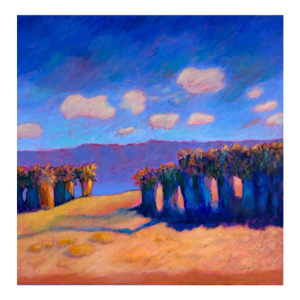 Late 20th Century Barbara Sowle Santa Barbara, Ca Landscape Painting on Canvas