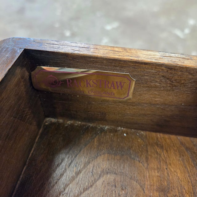 Late 20th Century Late 20th Century English Cherry 2 Drawer Turned Leg Potbaord Base Coffee Table For Sale - Image 5 of 13