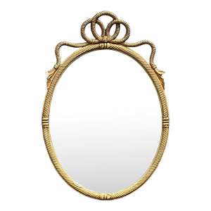 Vintage Gilt Rope and Tassle Mirror