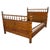 French Antique French Faux Bamboo Bed Frame, Stained Pine For Sale - Image 3 of 11