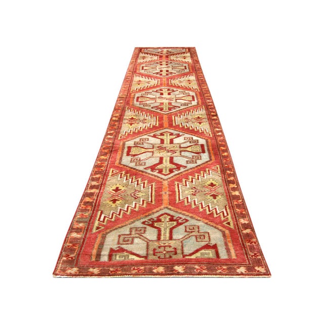1960s 1960s Turkish Oushak Runner For Sale - Image 5 of 6