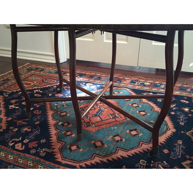 Large Oval MCM Brass Tray Coffee Table Chairish