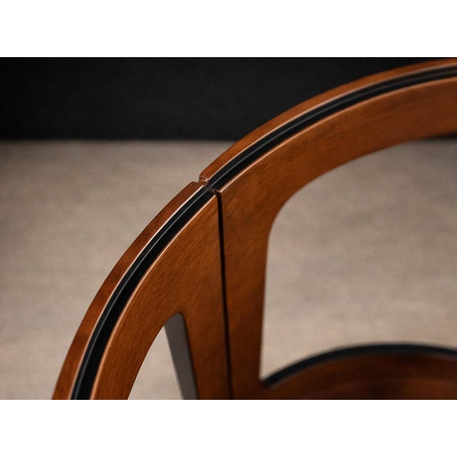 Brown Brazilian Modern Two-Tier Side Table in Rosewood by Bertomeu, Brazil, 1960s For Sale - Image 8 of 12