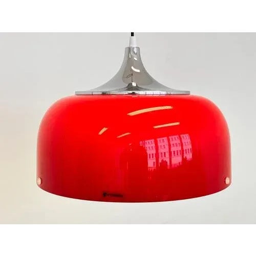1970s Mid-Century Plastic Pendant by Guzzini for Meblo, Italy, 1970s For Sale - Image 5 of 9