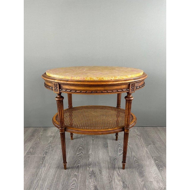 Late 19th Century Louis XVI Style Pedestal Side Table For Sale - Image 4 of 10