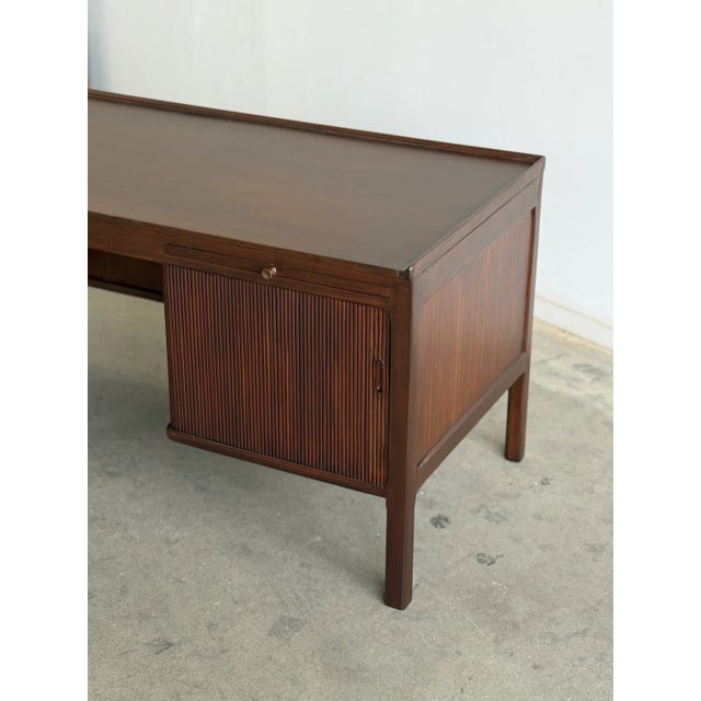 1960s Danish Modern Mohagony Desk For Sale - Image 14 of 16