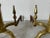 A Pair of Vintage Brass Fireplace Andirons With Classic Ball and Claw Feet For Sale - Image 4 of 12