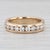 2010s 0.90ctw Channel Set Diamond Band 14k Gold Size 6.75-7 Wedding Ring Stackable For Sale - Image 5 of 8