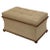 English Upholstered Trunk or Pouffe Ottoman Seat on Casters For Sale - Image 13 of 13