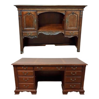Thomasville French Provincial Executive Desk & Hutch Combo For Sale