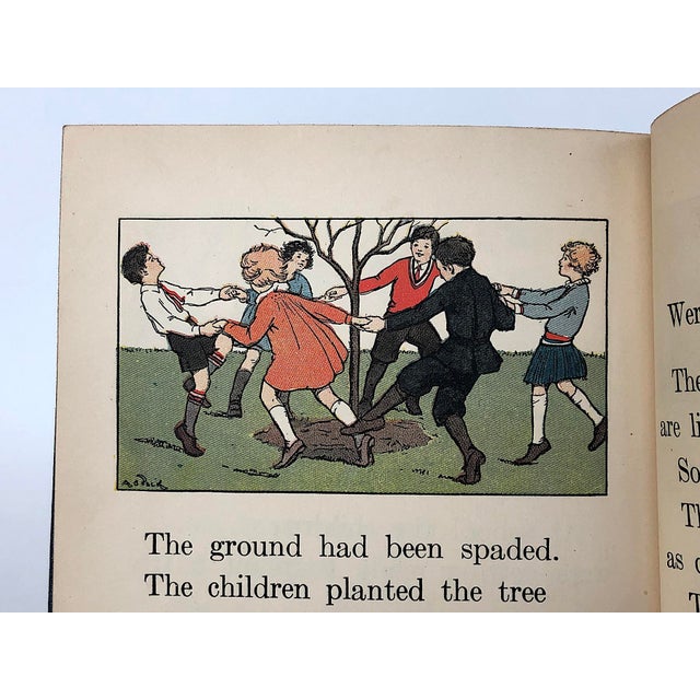 Royal Blue Vintage Illustrated Children's Book With Decorative Cover For Sale - Image 8 of 12