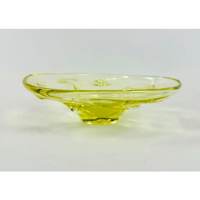 Art Glass Bowl by Josef Hospodka for Chribska Glassworks, 1960s, in Flawless conditions. Designed 1960 to 1969 This piece...
