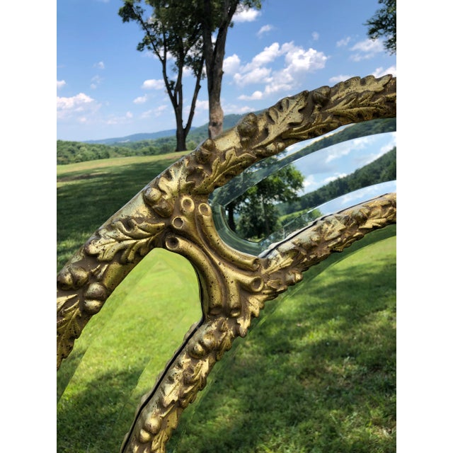 Rococo 1970s Italian Rococo Round Gilt Foliate Mirror by La Barge For Sale - Image 3 of 7
