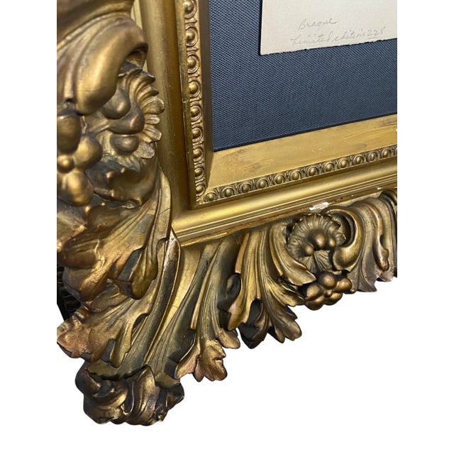 Mid-Century "Le Pot De Fleurs" by Georges Braque, Signed Limited-Edition Collotype For Sale - Image 10 of 11