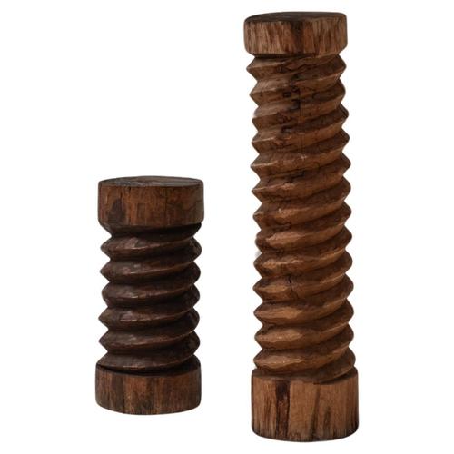 Vintage French Hand-Carved Wooden Wine Screws, Set of 2 For Sale - Image 15 of 15