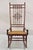 Late 19th Century Victorian Aesthetic Movement Chestnut Stick & Ball Spindle Rocker Rocking Chair For Sale - Image 12 of 12