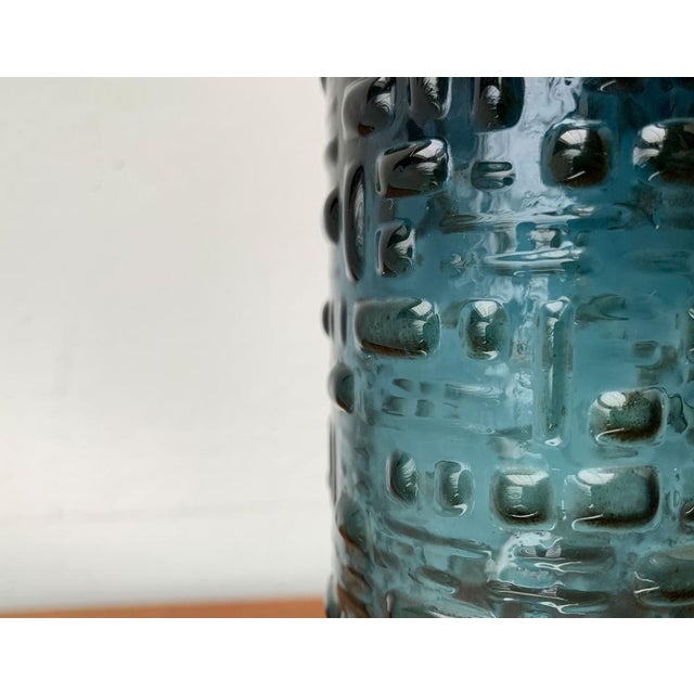 Mid-Century Brutalist Bubble Glass Model F231 Vase by Emil Funke for Gral, in Very Good conditions. Designed 1960 to 1969...