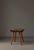 Swedish Modern Birchwood Stool with Curved Seat and Pearl-Studded Brown Velvet, 1940s For Sale - Image 10 of 14