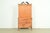 Baker Furniture Style Georgian Burled Walnut Breakfront Bookcase Cabinet, Circa 1960s For Sale - Image 16 of 17
