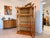Brown Biedermeier Glass-Fronted Poplar Display Cabinet For Sale - Image 8 of 17