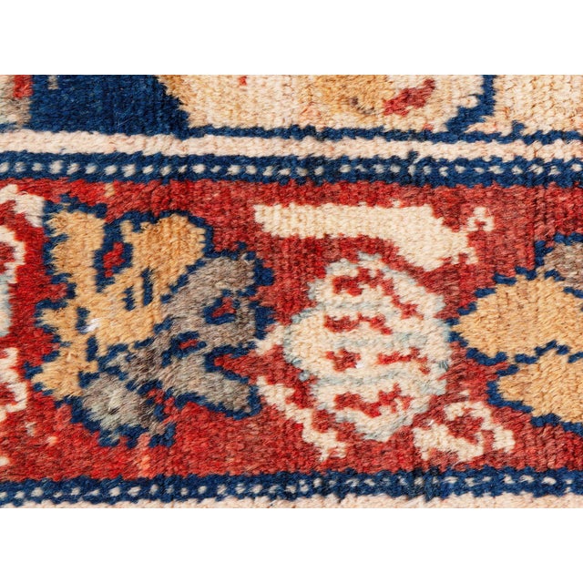 Authentic Persian Malayer Botanic Handmade Wool Rug For Sale - Image 10 of 10